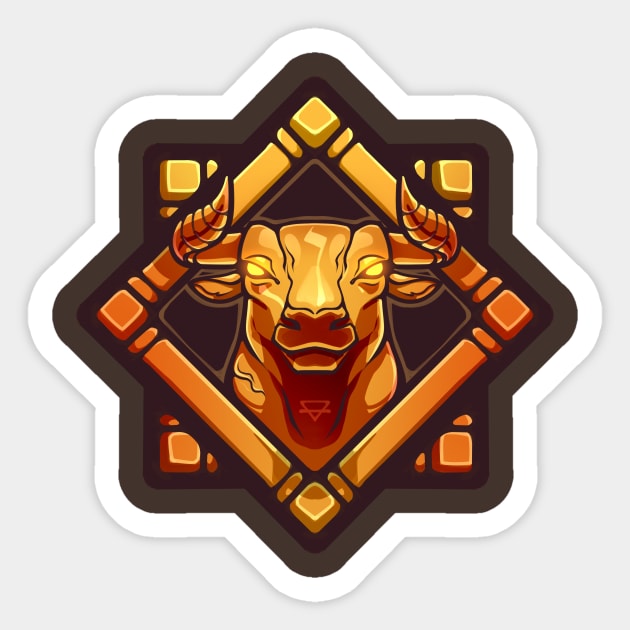 ELEMENTAL SEAL - OX Sticker by Nightgrowler